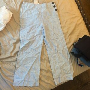 NWT Boden blue and white pin stripe pants